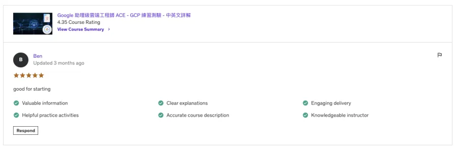 學員好評 28