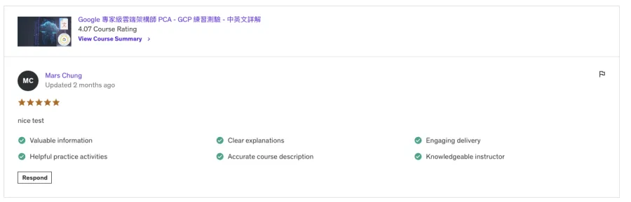 學員好評 31
