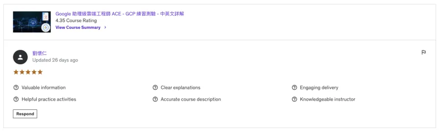 學員好評 35